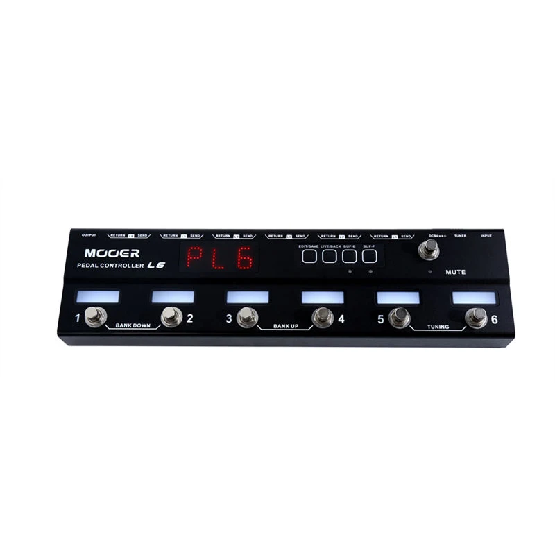 Mooer PCL6 регулятор педали программируемый Loopswitcher с 6 петлями L6 PL6 с бесплатным разъемом
