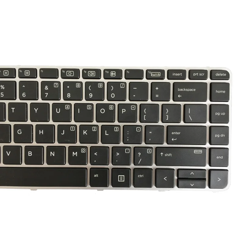 Клавиатура для ноутбука HP EliteBook Folio 1040 G3 английская клавиатура серебряная рамка с