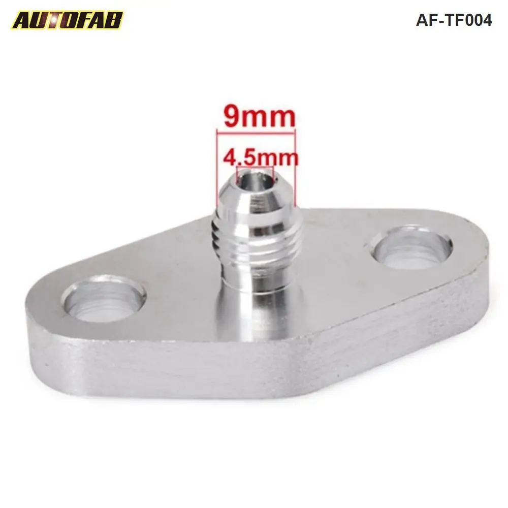 Turbo подачи масла клапан фланец w/прокладка адаптер 4AN фитинг T3 T4 T35 T04 AF TF004|oil feed|turbo