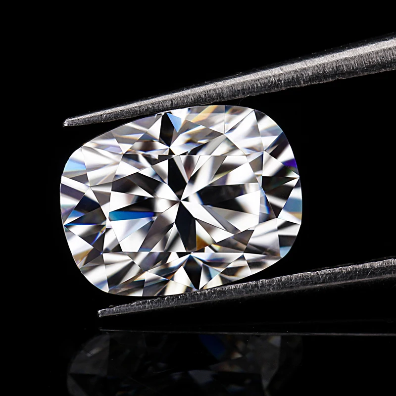 

Syn diamond 10*12mm EF cushion arrow cut lab-created moissanites gems stone for jewelry making