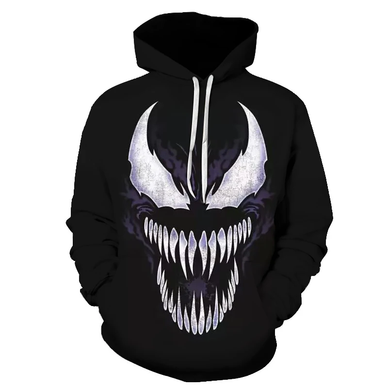 Venom толстовки для женщин мужчин 3D толстовки Marvel пуловер на тему фильма спортивный костюм Мода с капюшоном уличная Осенняя Повседневная Толстовка с принтом