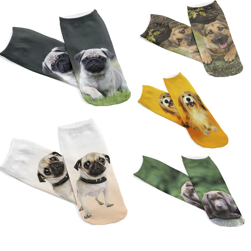 1 пара забавных 3D носков женские носки фэнтезийные из полиэстера милые в стиле