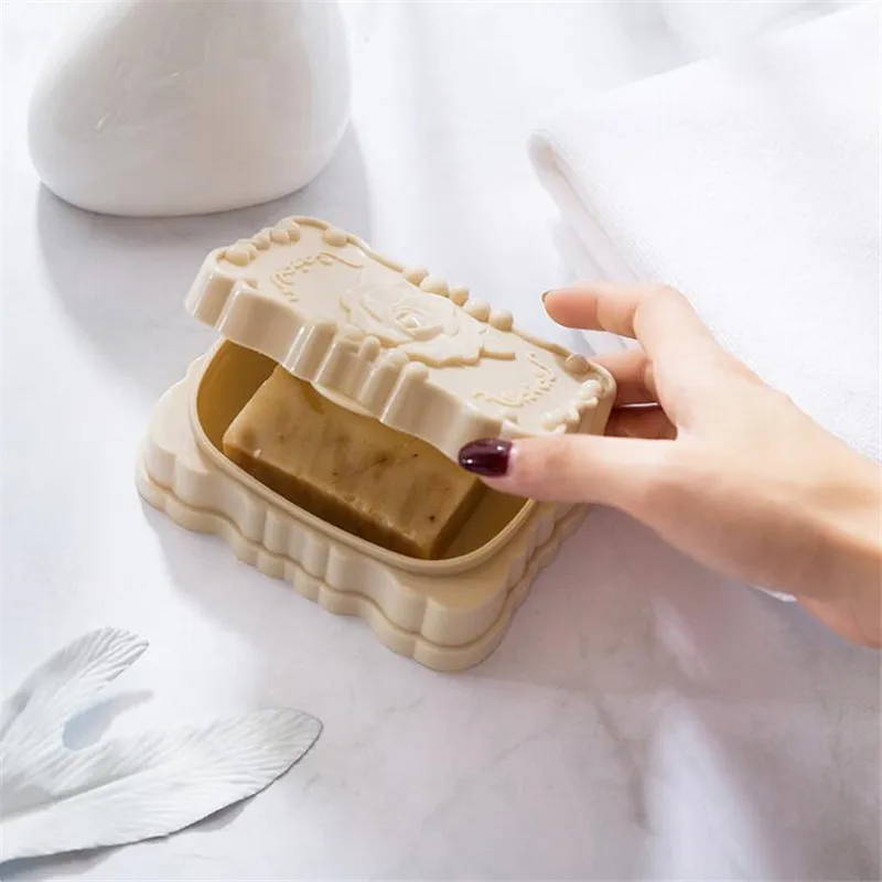 Дорожная коробка для хранения мыла тарелка в форме розы аксессуаров ванной