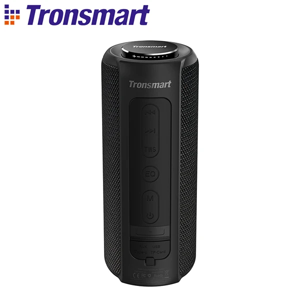 Black Tronsmart Element T6 Plus динамик$12 купон 40 Вт TWS SD TF портативный Bluetooth IPX6 Водонепроницаемый Открытый Портативный мини-динамик - Цвет: Black