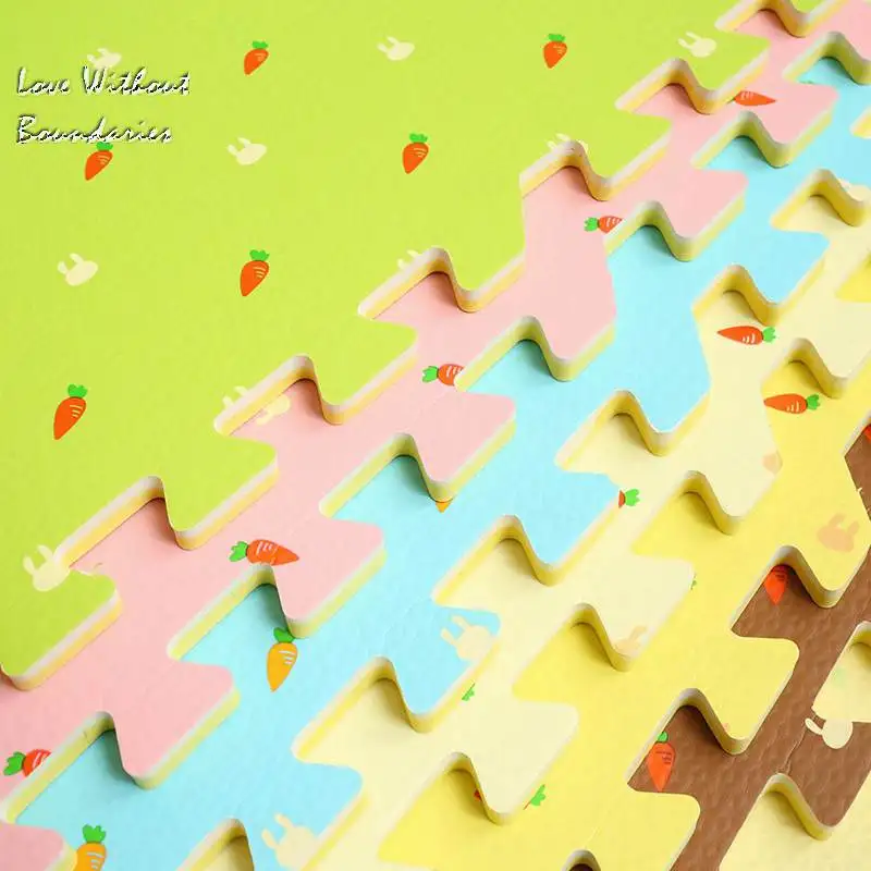 Детские коврики пазлы на пол мозаичный коврик татами детский для лазания 16 шт. в