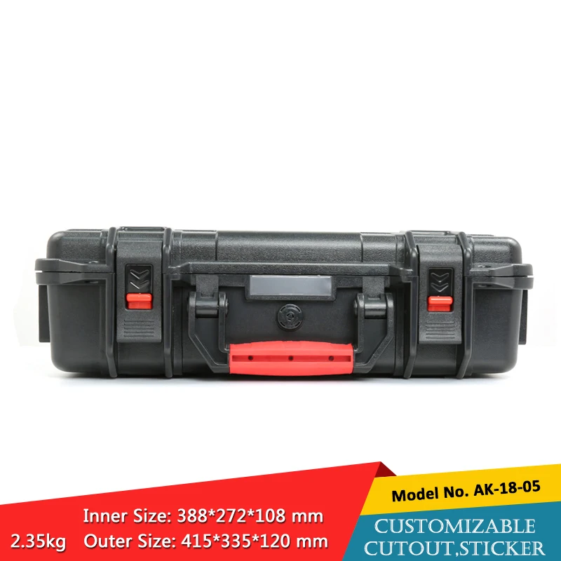 415*335*120mm IP67 waterproof shockproof plastic equipment case with foam tool box | Обустройство дома