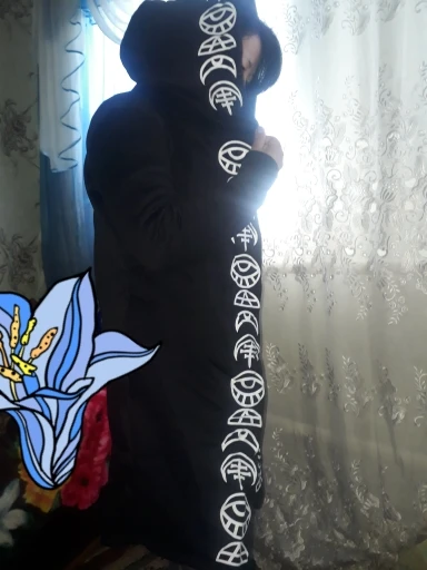 Популярный кардиган с принтом, черный, с длинным рукавом, в стиле панк, с принтом Луны, с капюшоном, черный кардиган, куртка, пальто размера плюс для женщин, косплей, Dec12
