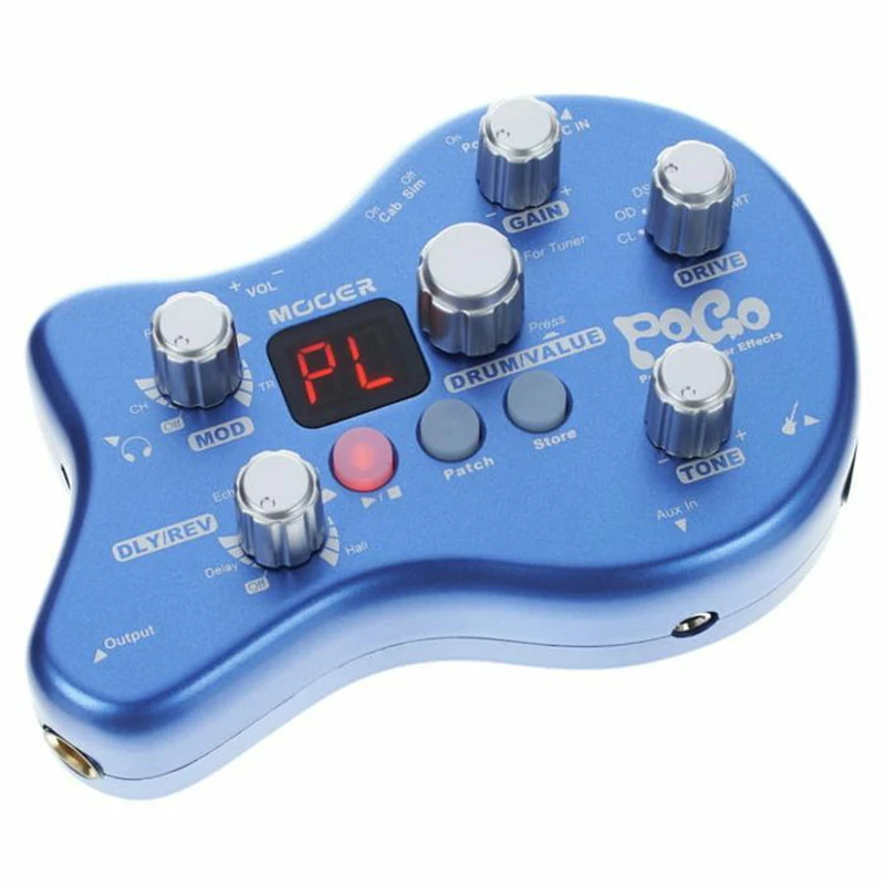 Mooer PE50 Pogo черный Портативный гитарный Многофункциональный процессор 5 модулей