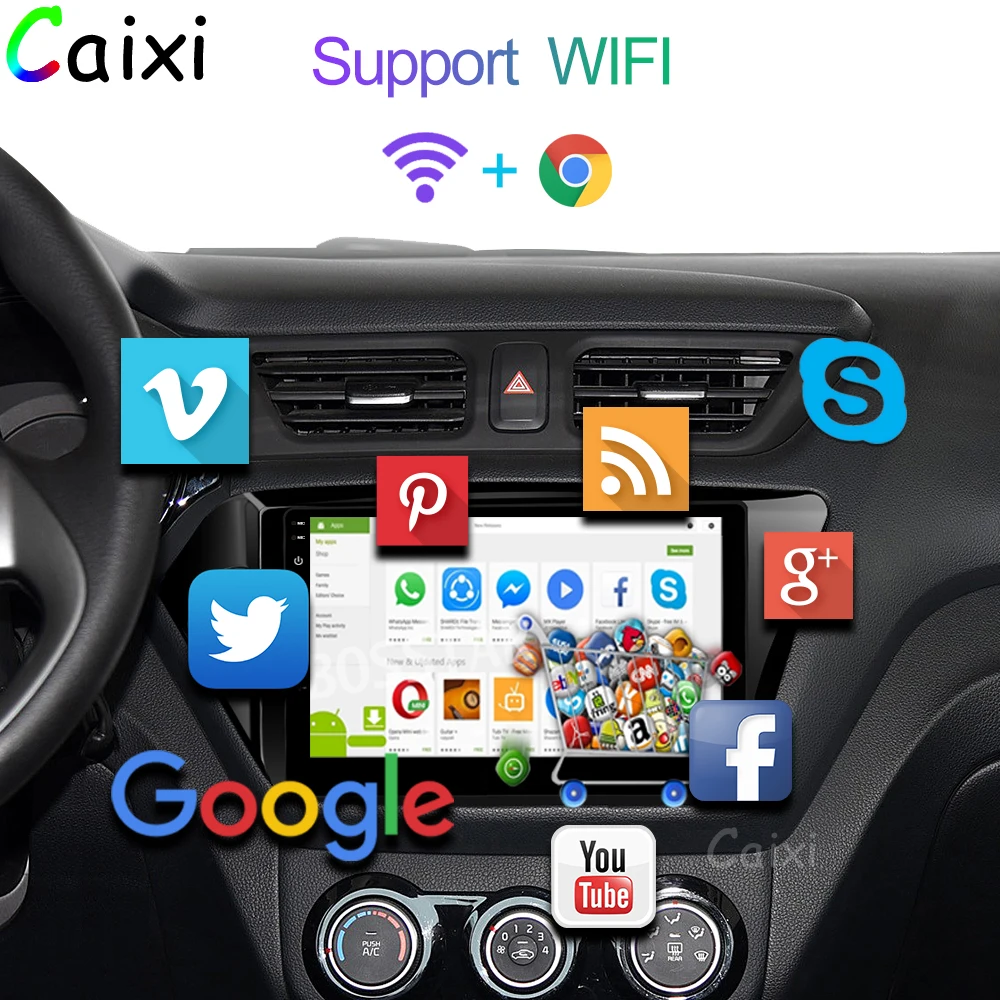 9 ''Android 8,1 2din автомобильный радио мультимедиа плеер для Kia RIO 3 4 2010 2011 2012 2013 gps навигации автомобиля dvd