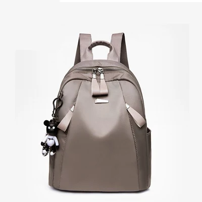 light gray Mochilas mujer новая ткань Оксфорд водонепроницаемый студент сумка Повседневная Рюкзак женские уличные сумка mochila feminina CL05 - Цвет: light gray