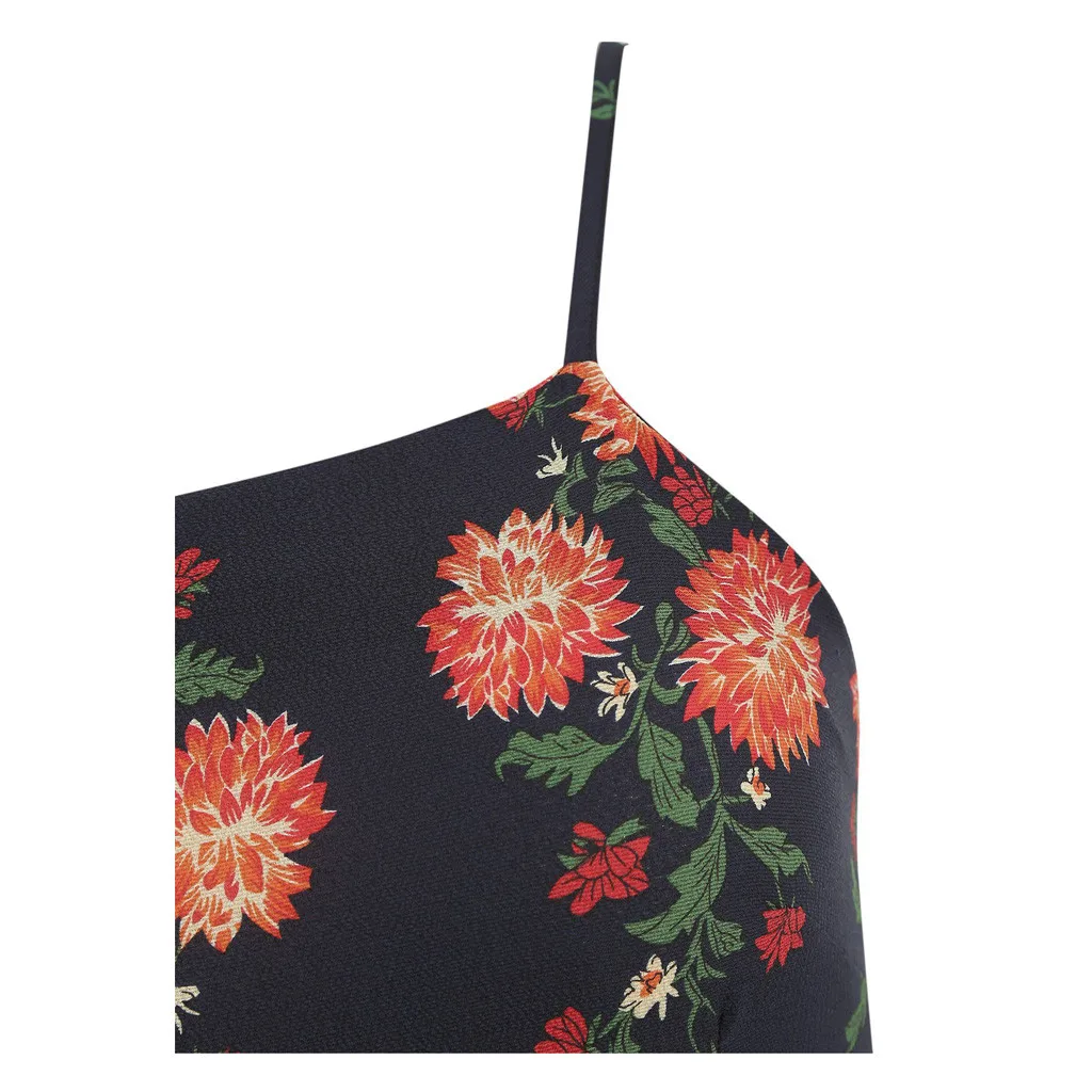 Бесплатная страусиное женское платье с открытой спиной и цветочным принтом без