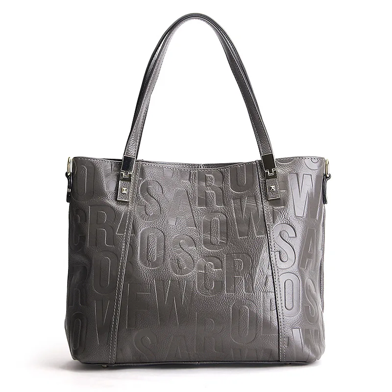 Famous Designer irregular Letters Embossed Women Handbag Real Leather Cowhide female shoulder messenger bag for girl tote | Багаж и сумки