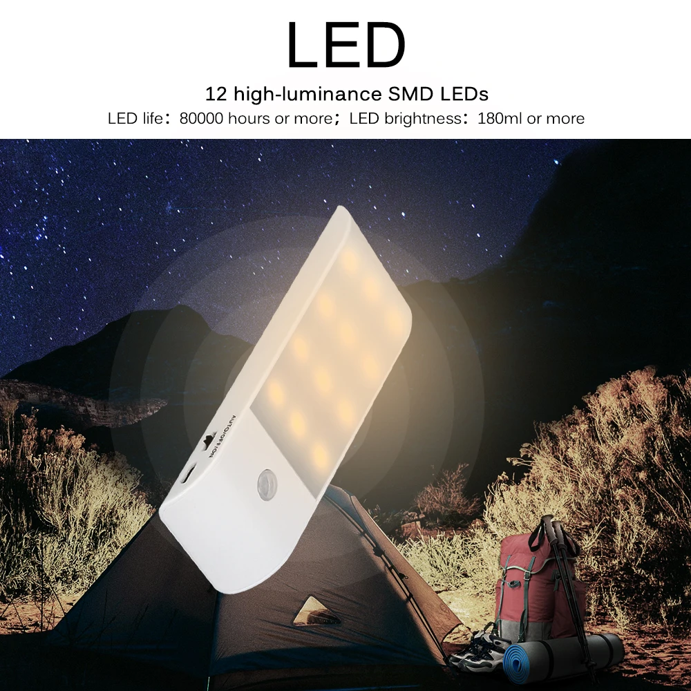 AGM luminaria ночник 12 LED 3 режима инфракрасный датчик движения из pir лампы Настенный
