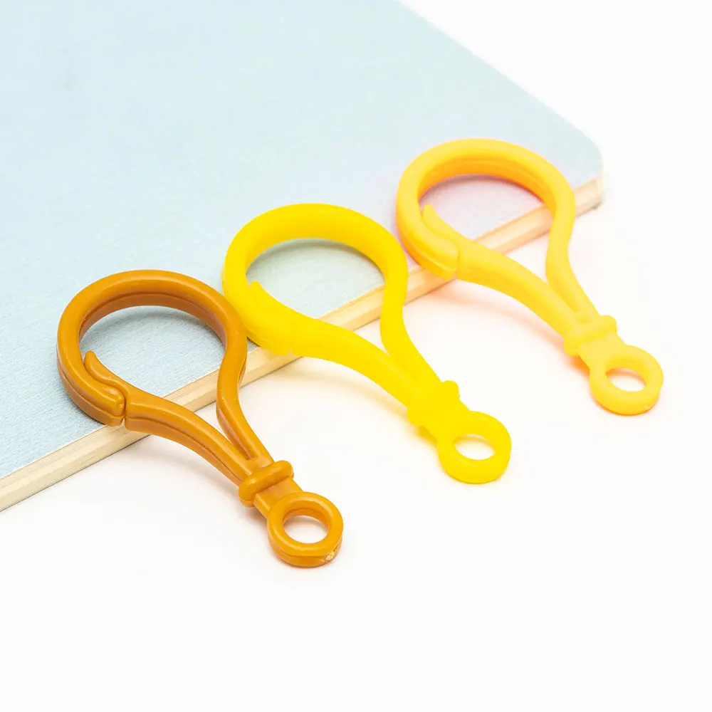 20pcs multicolor Lobster Clasp 5cm lamp shape buckle Snap hook Bag purse finding Keychain Jewelry DIY Needlework tool