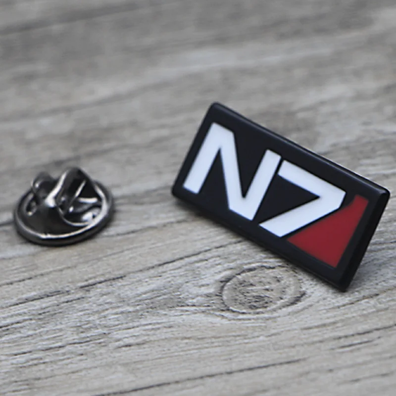 L1418 Игра Mass Effect металлические броши и булавки эмаль булавка для рюкзака/сумка со