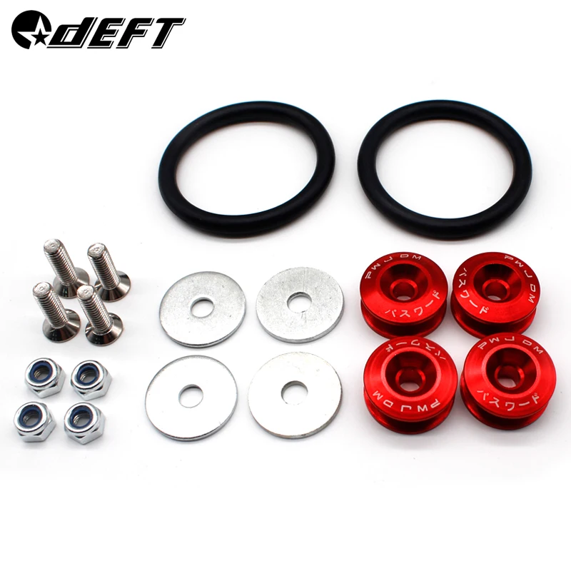 DEFT Автомобильный крепеж алюминиевый бампер быстросъемный шайбы для Honda Civic Integra