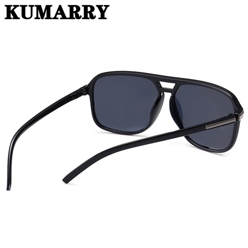 KUMARRY винтажные квадратные поляризованные солнцезащитные очки мужские