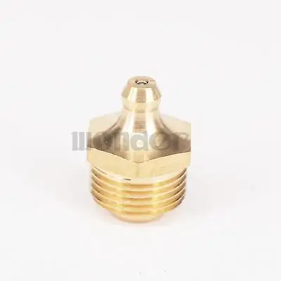 10 шт. 3/8 &quotBSPP Мужской прямой латунный наконечник для смазки|nipple fittings|brass nipple