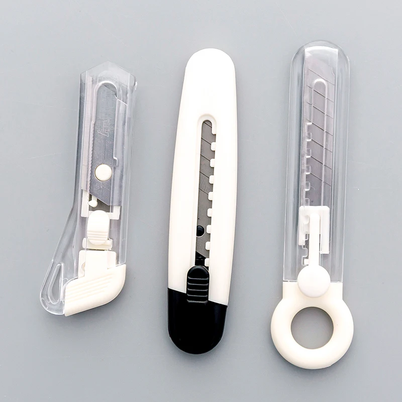 New fashion Mini portable art knife plastic handle metal blade opener shrinkable utility office school cutting supplies |