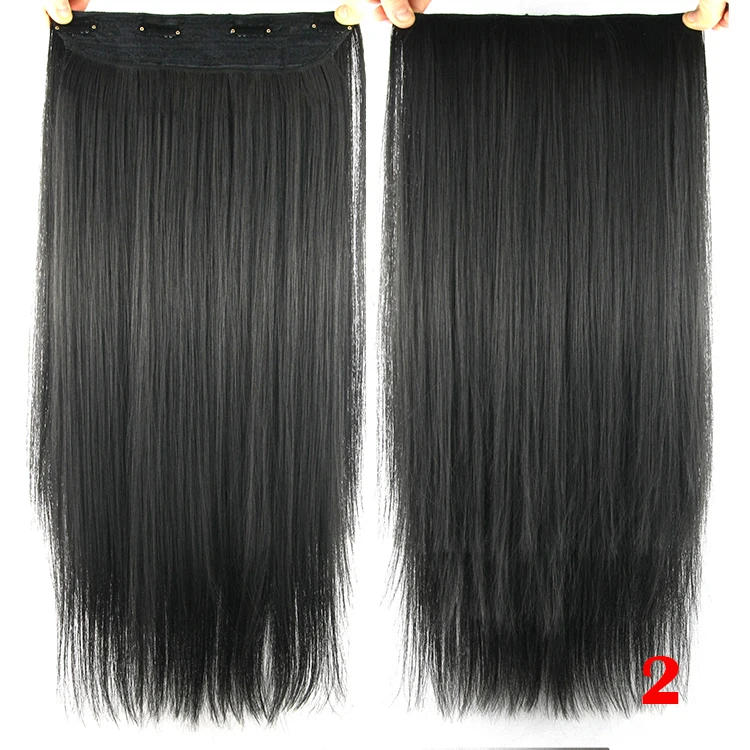 100 г прямо клип в искусственных волос Pad синтетическая укладки 4 зажим-в
