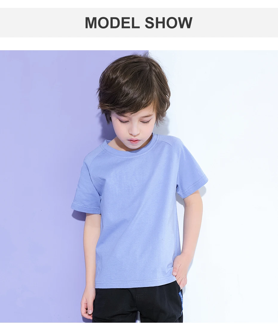 Pioneer Kids/летние фиолетовые футболки с короткими рукавами; топы с надписью на спине; хлопковые футболки для мальчиков; одежда для детей; BDT910154