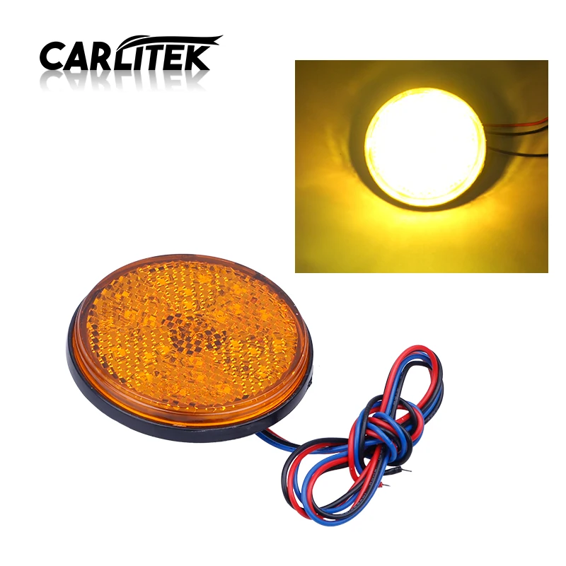 Carlitek мотор светодиодный светильник вождения Стоп лампа мотоцикла задний s 12V