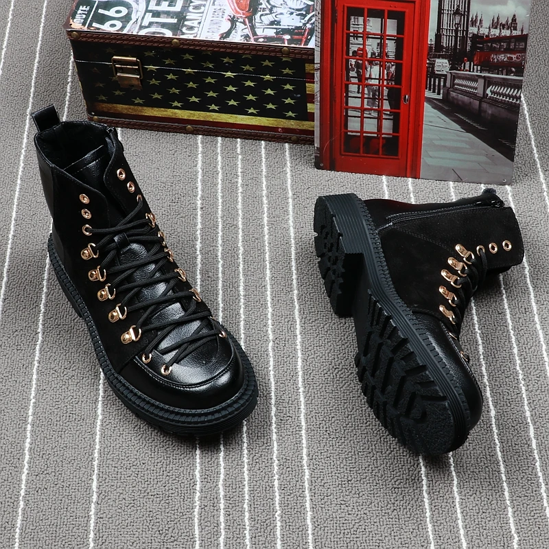 CuddlyIIPanda New Arrival Men Ankle Boots Spring Autumn High Quality Fashion British Style Shoes Botas Hombre |