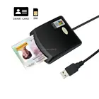 Изо7816 контакты EMV USIM SIM ИД налог в сети считыватель смарт-карт записывающее устройство + CD драйвер + 2 чип-карты SLE4442