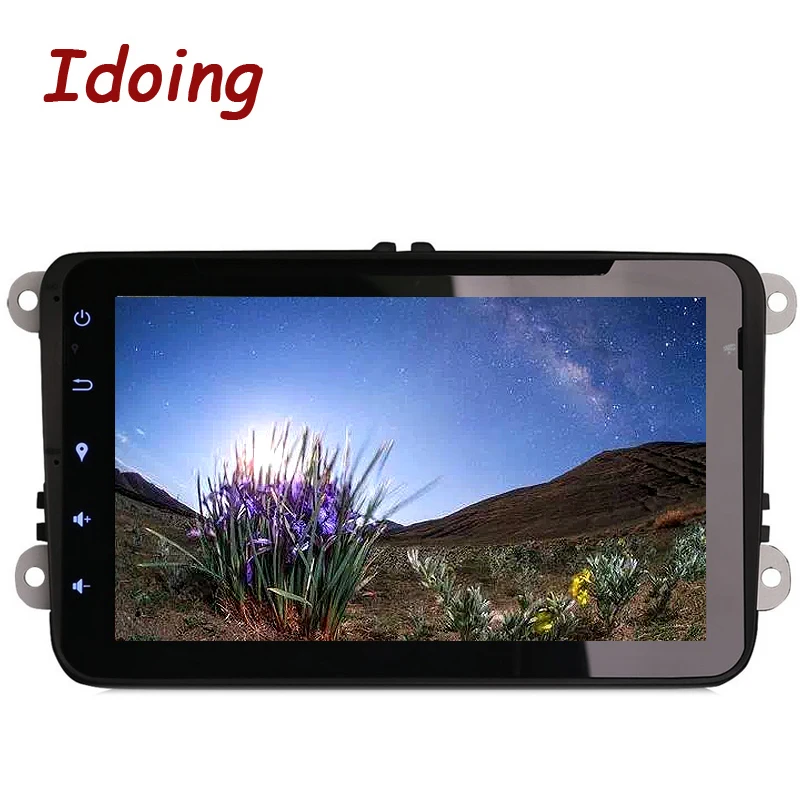 Idoing Android8.0/4G + 32G/8Core для VW polo Jetta Golf 2Din автомобильный dvd-плеер мультимедийное Видео