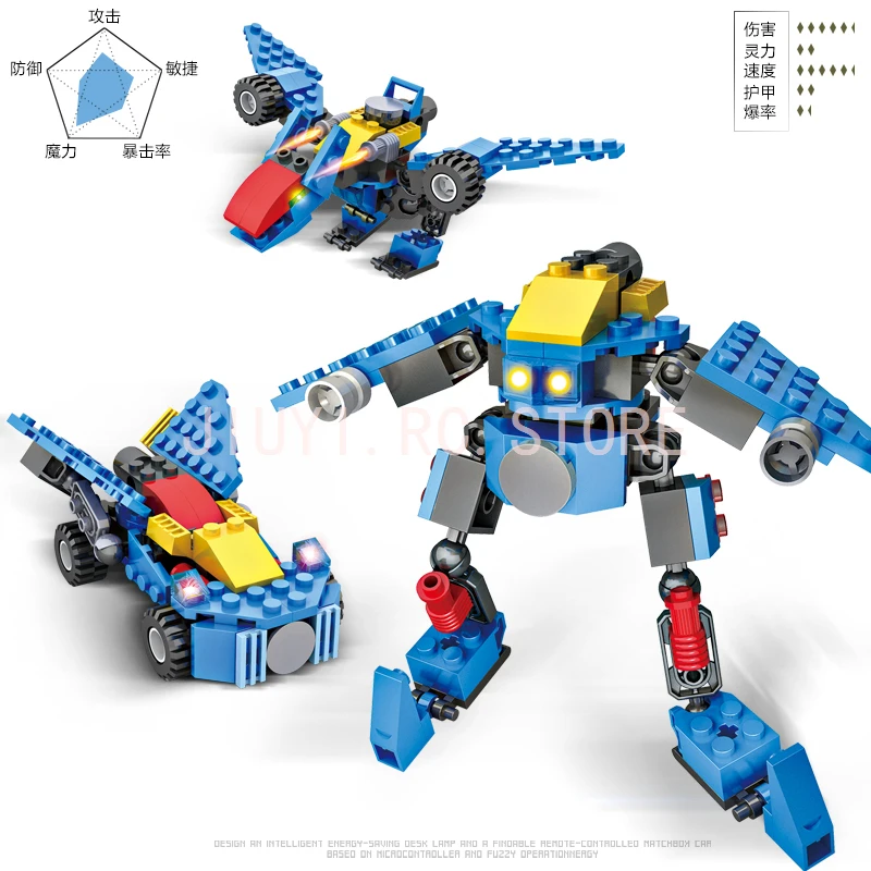 8in1 деформации робот подобные TransformersS Building Block 739 штук Совместимость Legos как детей