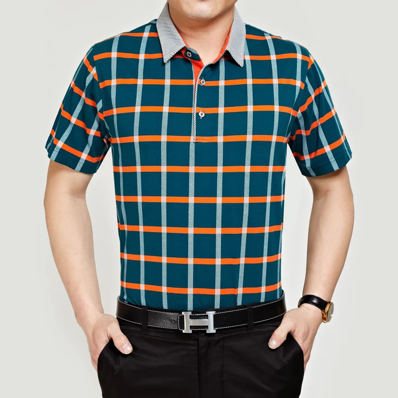 Высококачественная хлопковая летняя модная клетчатая деловая повседневная