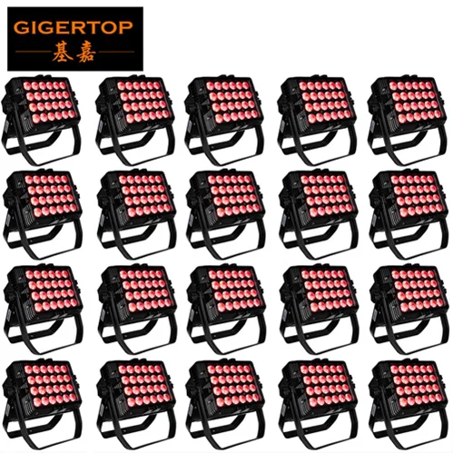 20 TIPTOP 24X18 Вт RGBWAP 6IN1 Цвет смешивания Водонепроницаемый светодиодный настенный светильник с новой уникальной технологией рассеивания IP65 DMX512/Авто/Звук/ручная Управление светодиодный прожектор - Цвет: 20