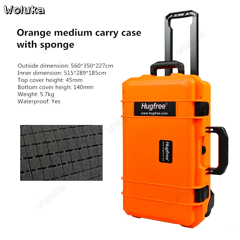 Orange medium case 1 Фотографический чехол для переноски студийный светильник чехол/тележка коробка/чехол для переноски крышка фотографического оборудования CD50 T11 H - Цвет: Orange medium case 1