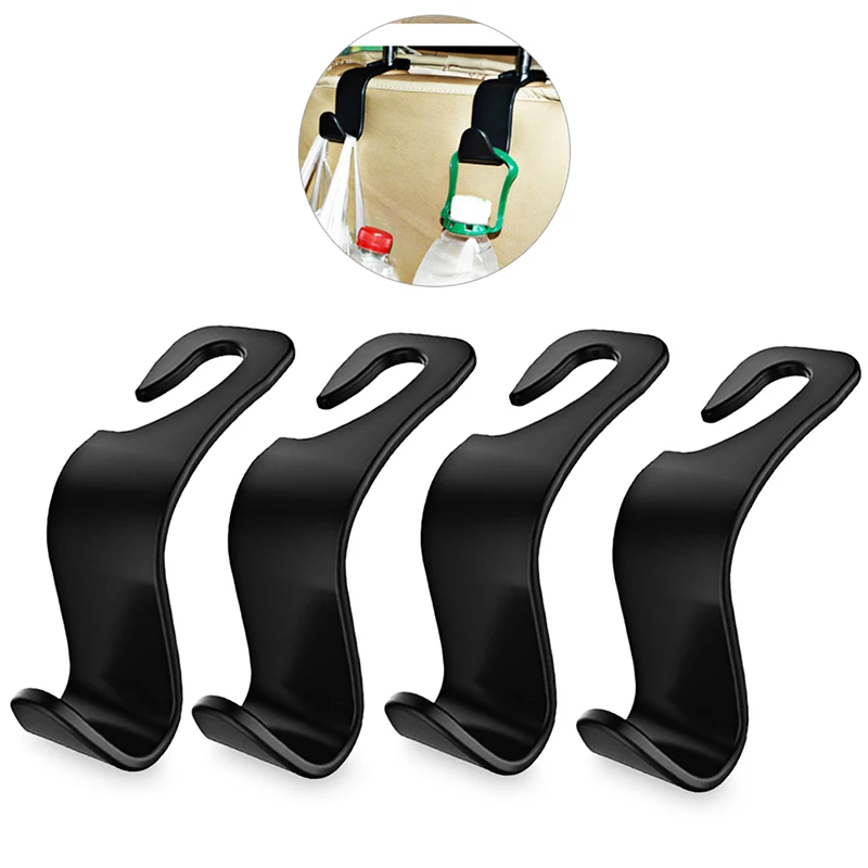 4 шт. автомобильные вешалки крючки для заднего сиденья держатель сумки сумочки