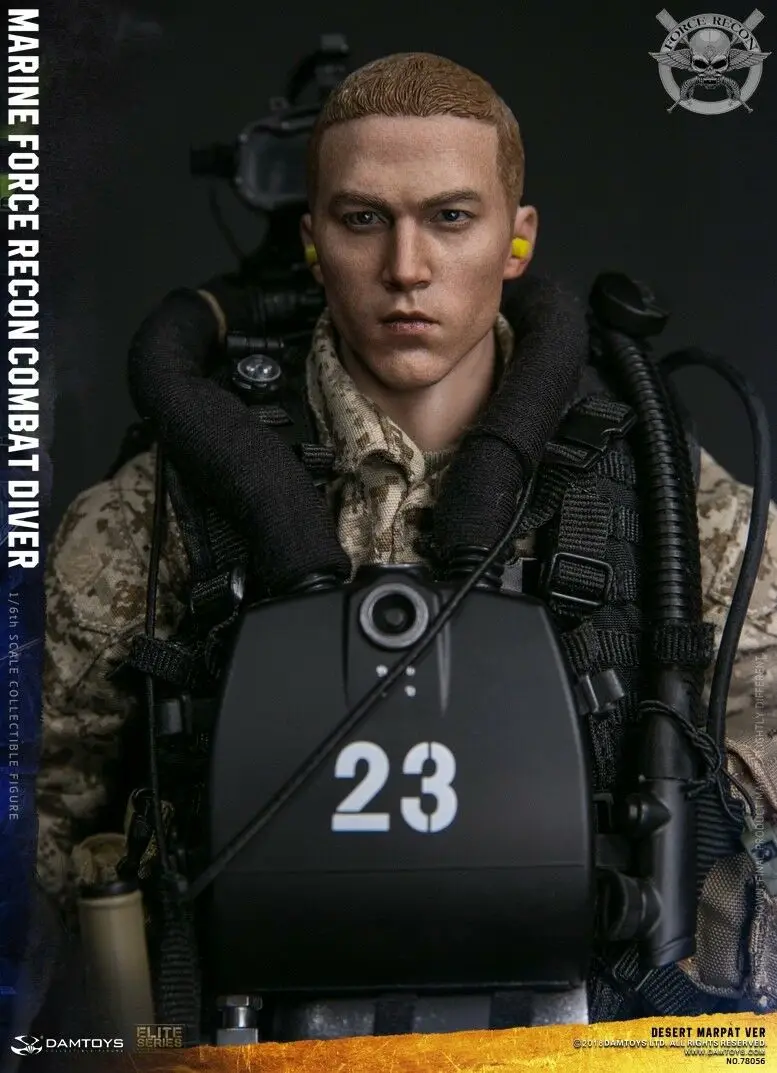 DAMTOYS плотины 1/6 78056 морской пехоты США RECON COMBAT DIVER пустыни MARPAT VER 12 дюймов