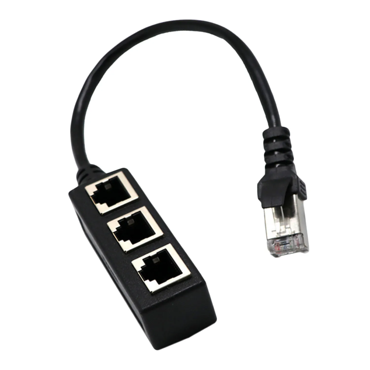 Elisona сетевой разветвитель Ethernet RJ45 с 1 на 3 портами переходник гнездовой кабель