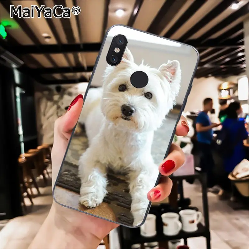 MaiYaCa Westie терьер собака щенок Highland терьер чехол для телефона для Xiaomi Redmi8 4X 6A S2 7A 6A Redmi 5 5Plus Note5 7 Note8Pro