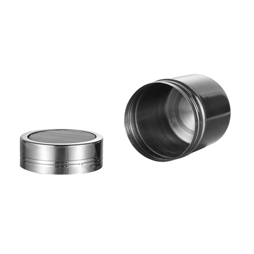 1PC Stainless Steel Chocolate Shaker Cocoa Flour Coffee Sifter Lid Cooking Tools Accessories Pastry Seasoning Box | Дом и сад