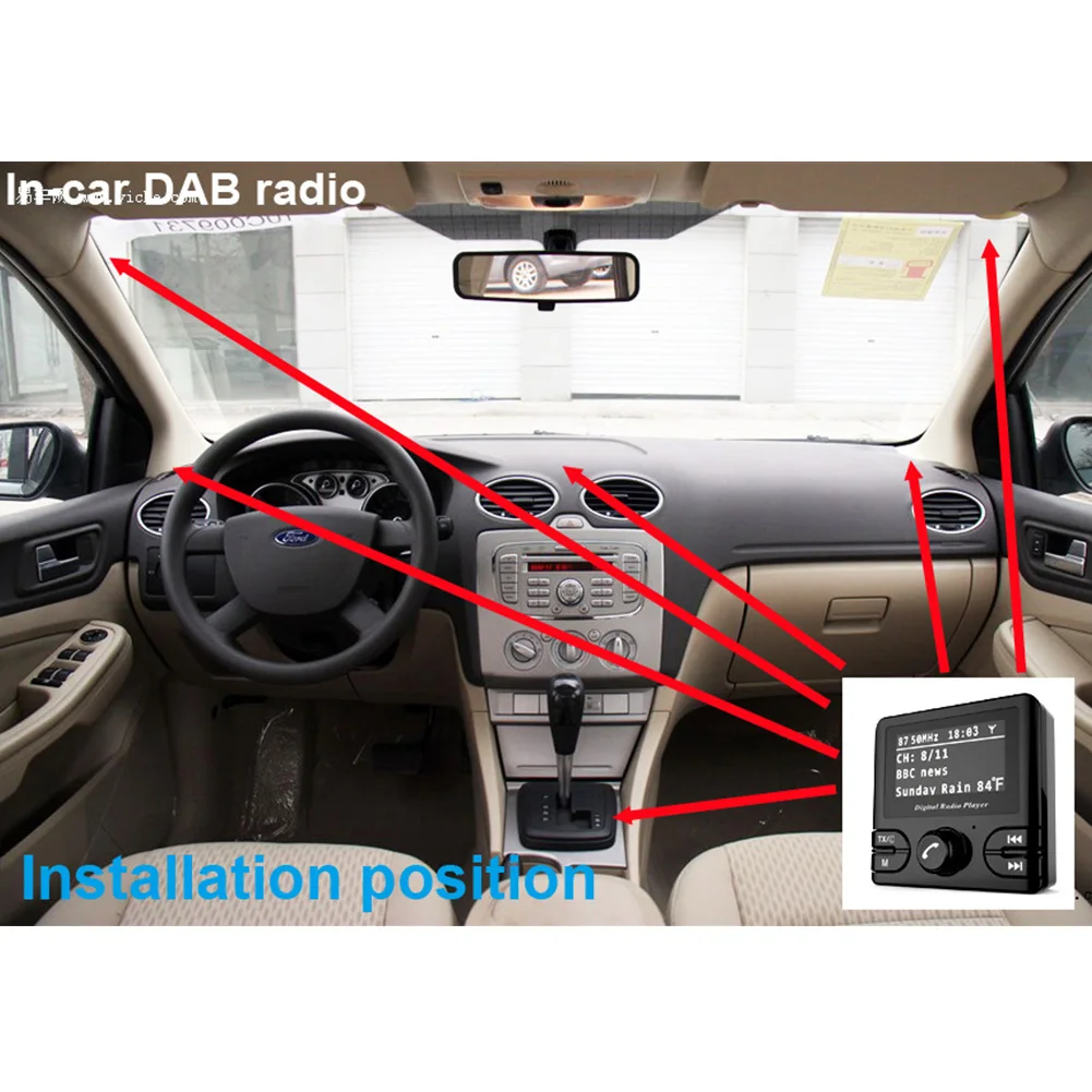 Hands-Free вызов для автомобильного аудиоадаптера радиоприемник Цифровой Авто Мини