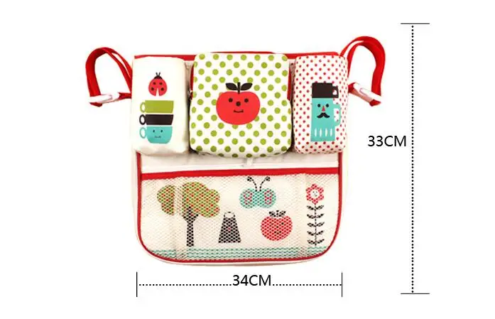 Baby Stroller Car Seat Organizer Holder Multi-Pocket Travel Storage Mummy Bags Lovely Cartoon Styling Hanging Bag for Children | Автомобили