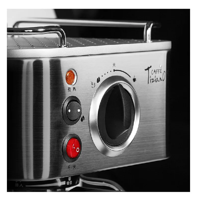 

ALDXC21-TSK-1819A,type commercial / domestic semi-automatic coffee machine upgrade version of the high pressure of 19 kPa