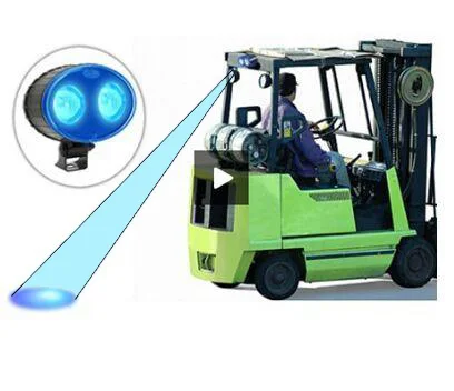 1 шт. 20 Вт светодиодные лампы для вилочных погрузчиков синий сигнальная лампа