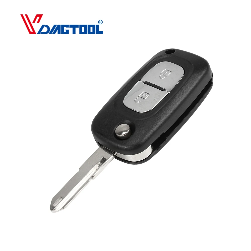 VDIAGTOOL 2 3 кнопки дистанционного откидного ключа оболочка чехол Fob для Renault Clio Kangoo