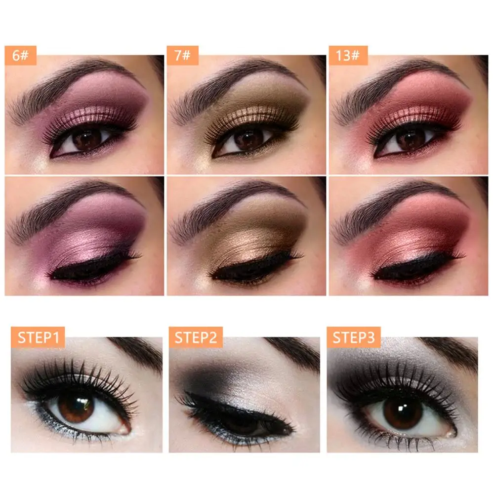 MIXDAIR 18 colors matte shimmer nude brown color pigment eyeshadow palette easy to wear long lasting charming MD006 |