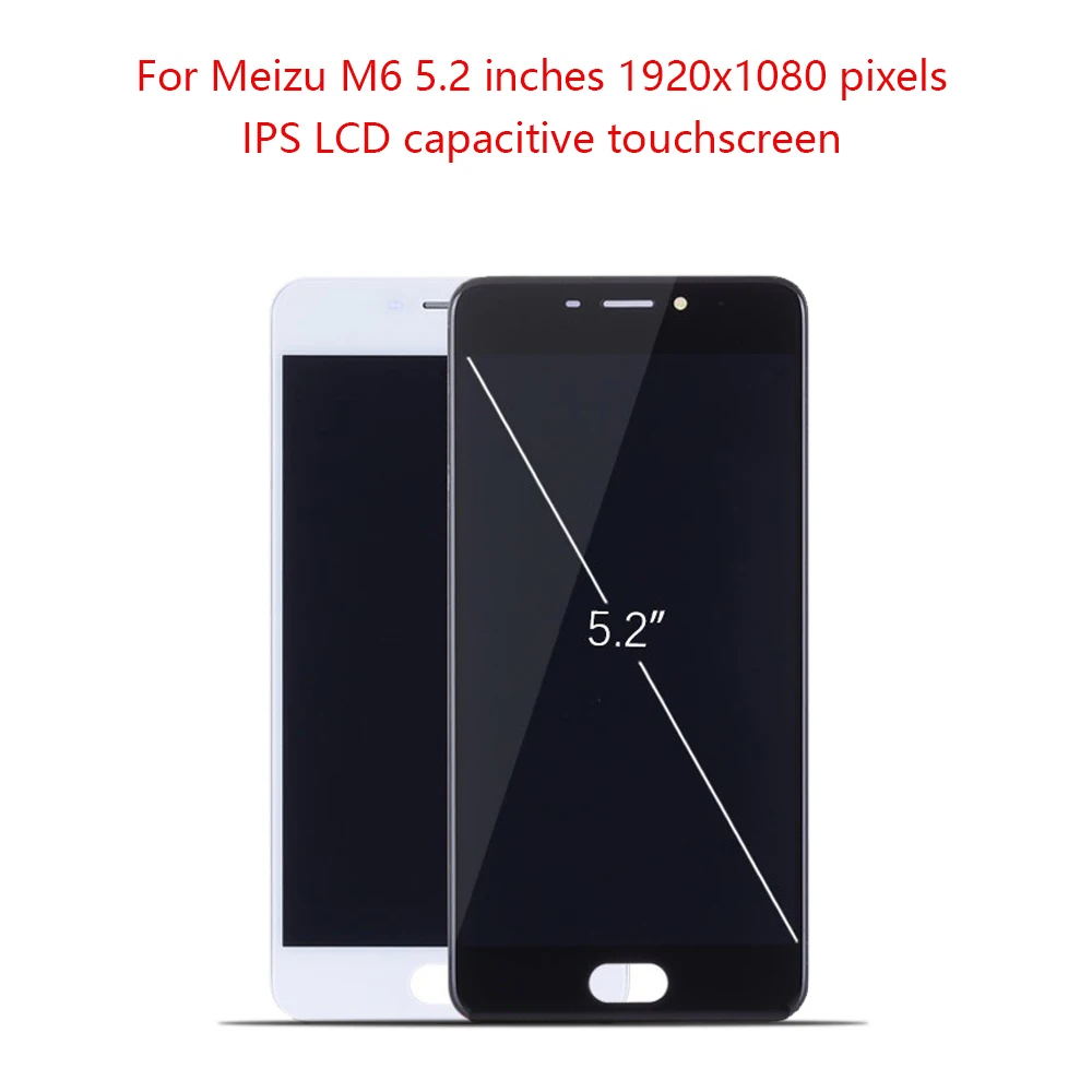 Оригинальный ЖК дисплей 5 2 дюйма 1280*720 для MEIZU M6 M711H M711M M711Q сенсорный экран с рамкой