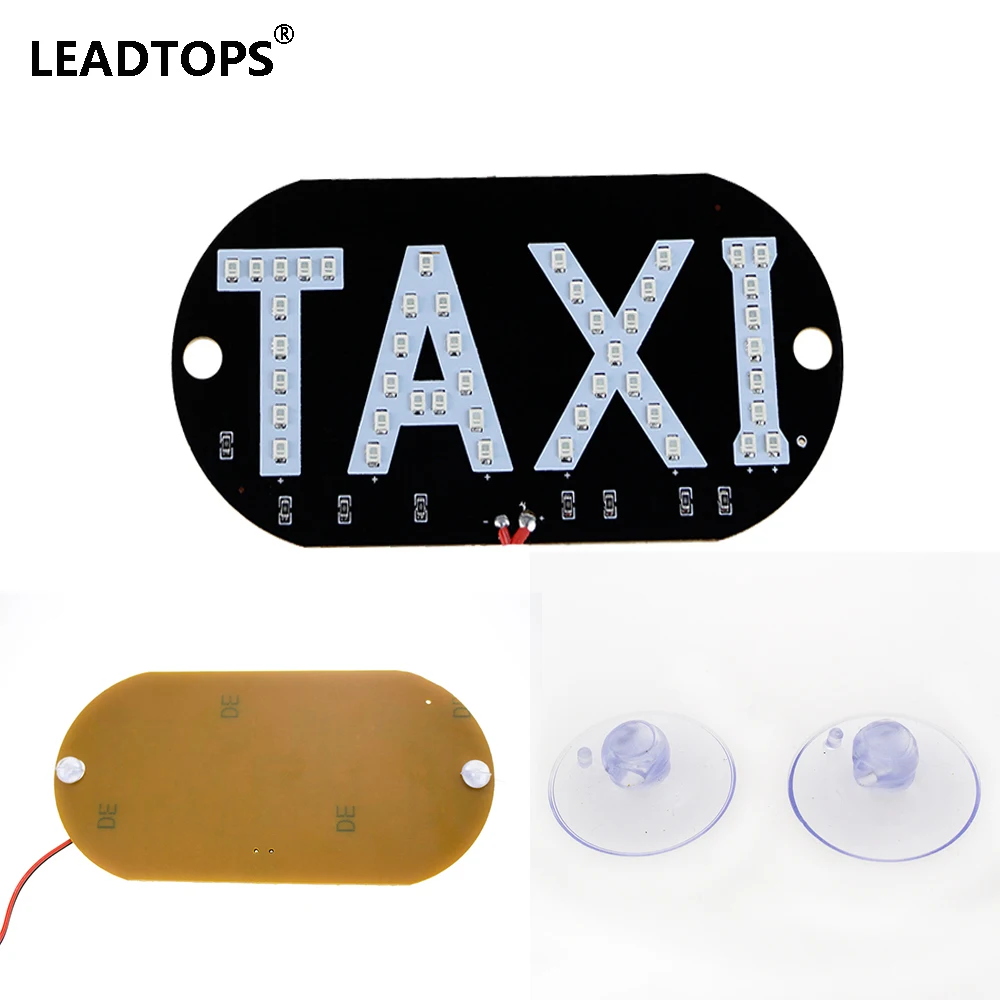 Leadtops 1 шт. такси ВОДИТЬ автомобиль ветрового стекла кабины индикаторная лампа