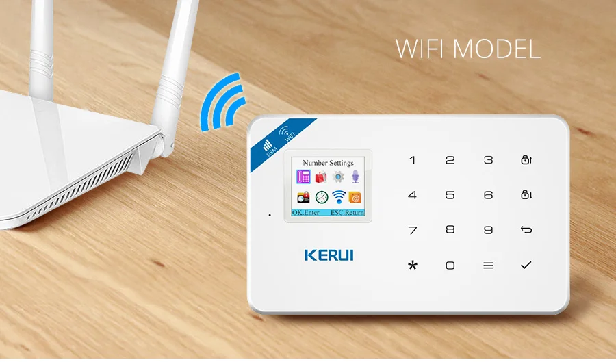 KERUI W18 система безопасности Alarme Беспроводная IOS/Android приложение управление Wifi GSM