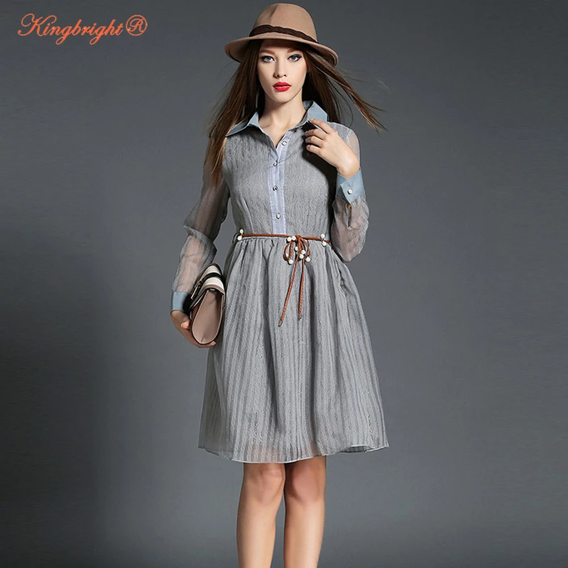 Высокое качество Мода 2017 г. взлетно-посадочной полосы дизайнерское платье Для