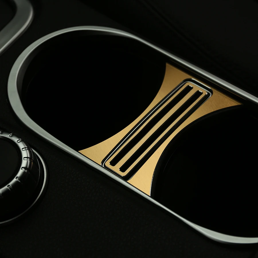Aluminium Alloy Cup Holder Cover Trim For Mercedes Benz CLA 200 260 GLA A Class Accessoreies Car Styling | Автомобили и мотоциклы