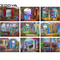 5d diy diamond painting cross stitch kits diamond embroidery arch landscape rhinestone painting mosaic pictures home decor r1308